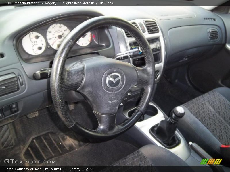 Sunlight Silver Metallic / Off Black 2002 Mazda Protege 5 Wagon