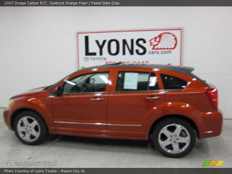 Sunburst Orange Pearl / Pastel Slate Gray 2007 Dodge Caliber R/T