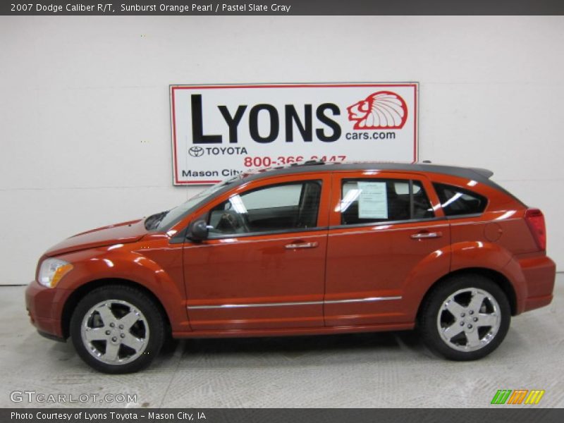 Sunburst Orange Pearl / Pastel Slate Gray 2007 Dodge Caliber R/T