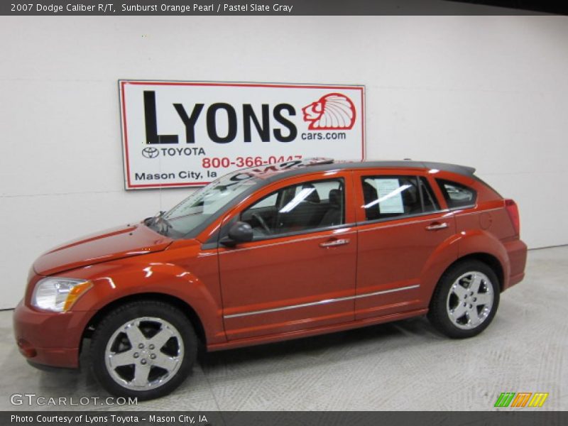 Sunburst Orange Pearl / Pastel Slate Gray 2007 Dodge Caliber R/T