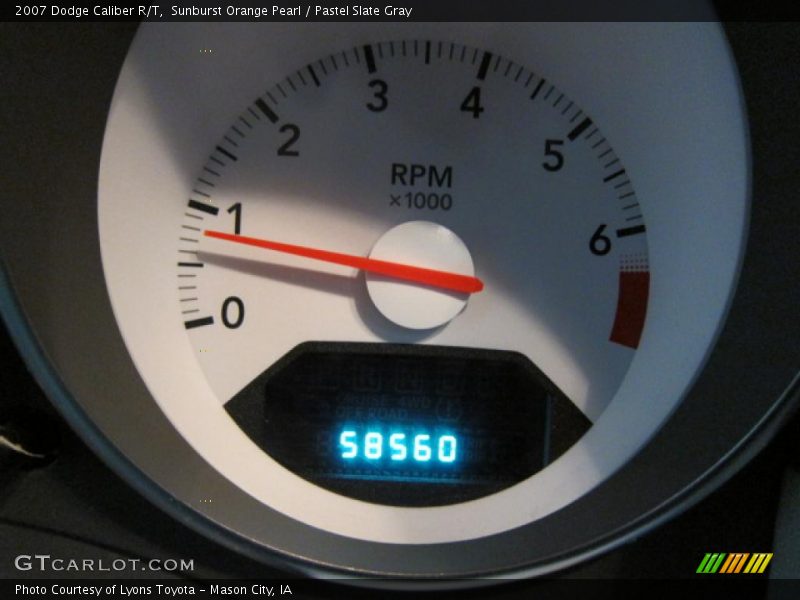 Sunburst Orange Pearl / Pastel Slate Gray 2007 Dodge Caliber R/T