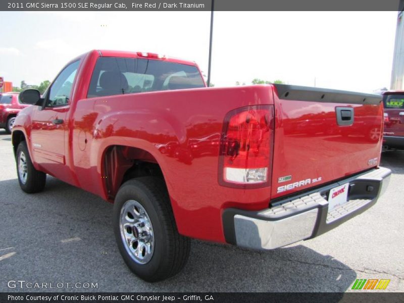 Fire Red / Dark Titanium 2011 GMC Sierra 1500 SLE Regular Cab