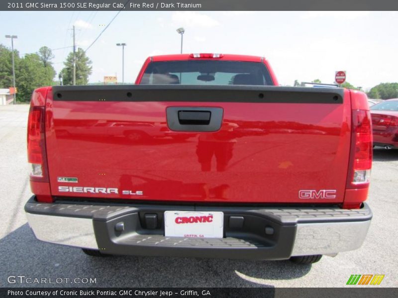 Fire Red / Dark Titanium 2011 GMC Sierra 1500 SLE Regular Cab