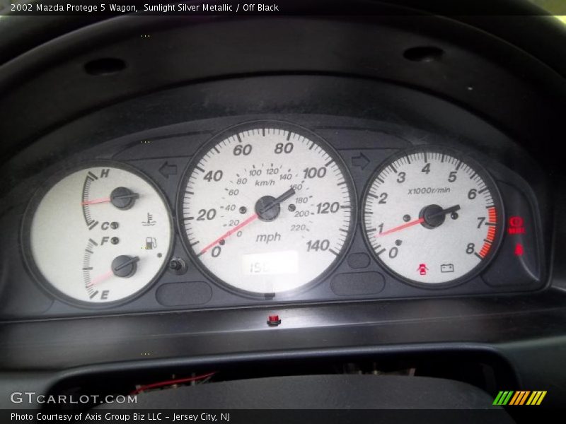 Sunlight Silver Metallic / Off Black 2002 Mazda Protege 5 Wagon