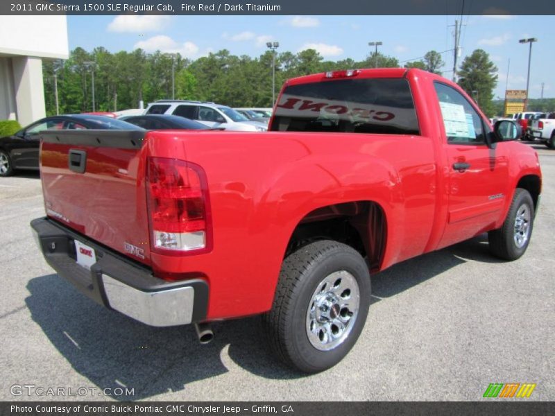 Fire Red / Dark Titanium 2011 GMC Sierra 1500 SLE Regular Cab