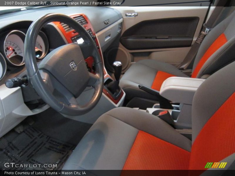 Sunburst Orange Pearl / Pastel Slate Gray 2007 Dodge Caliber R/T