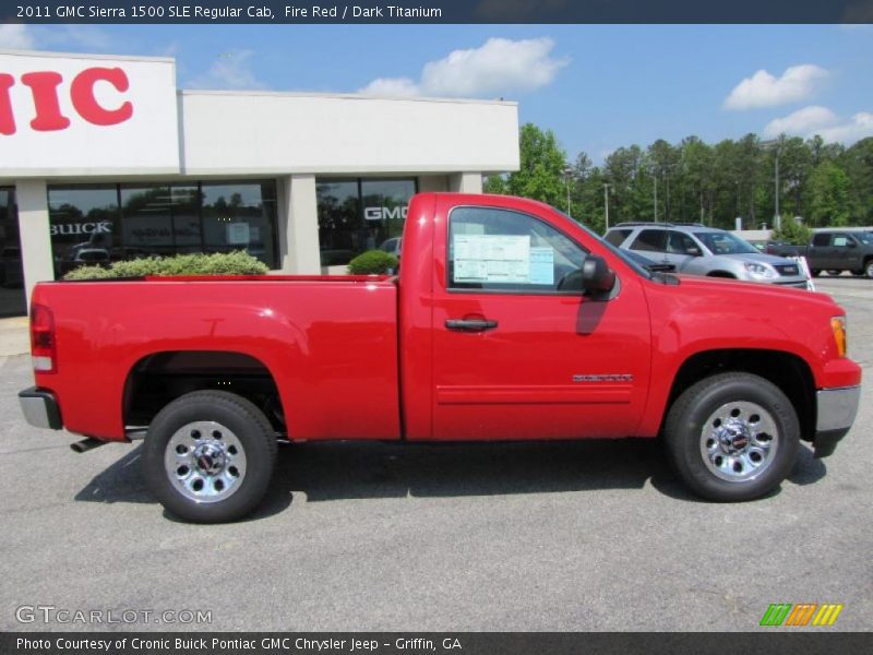 Fire Red / Dark Titanium 2011 GMC Sierra 1500 SLE Regular Cab
