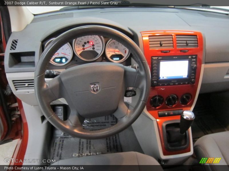 Sunburst Orange Pearl / Pastel Slate Gray 2007 Dodge Caliber R/T