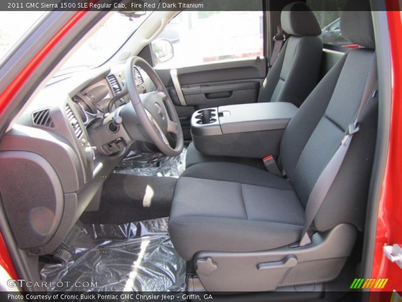  2011 Sierra 1500 SLE Regular Cab Dark Titanium Interior