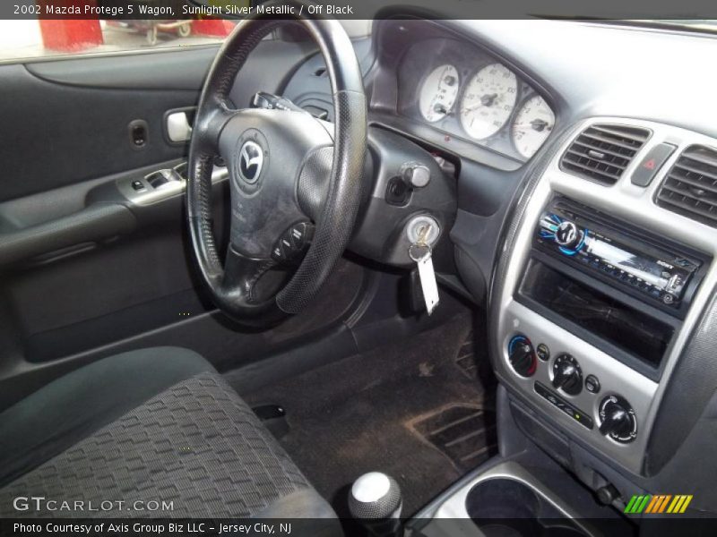 Sunlight Silver Metallic / Off Black 2002 Mazda Protege 5 Wagon