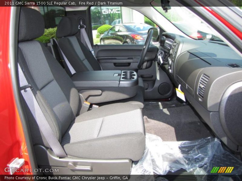 Fire Red / Dark Titanium 2011 GMC Sierra 1500 SLE Regular Cab