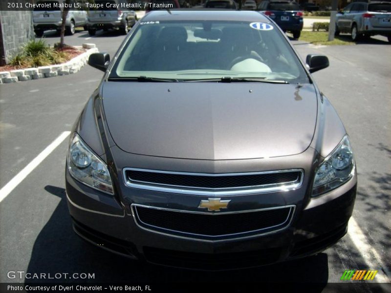 Taupe Gray Metallic / Titanium 2011 Chevrolet Malibu LS