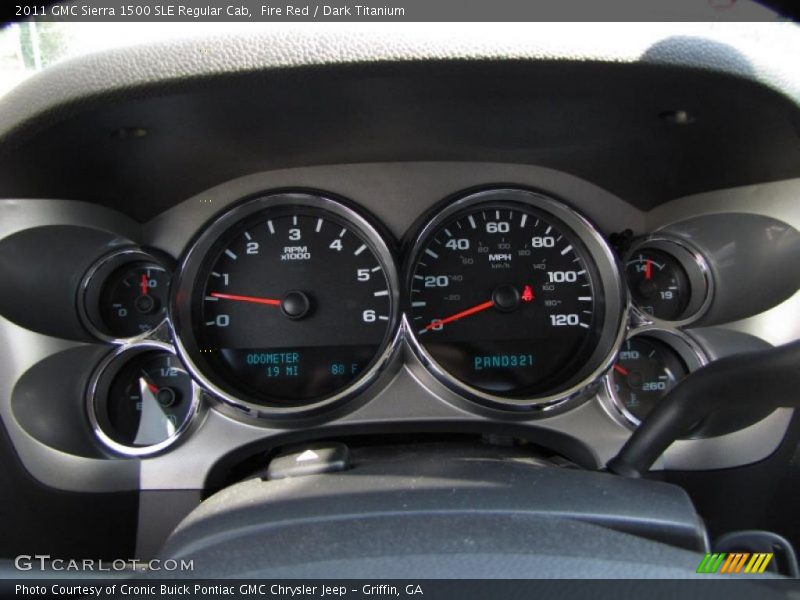  2011 Sierra 1500 SLE Regular Cab SLE Regular Cab Gauges