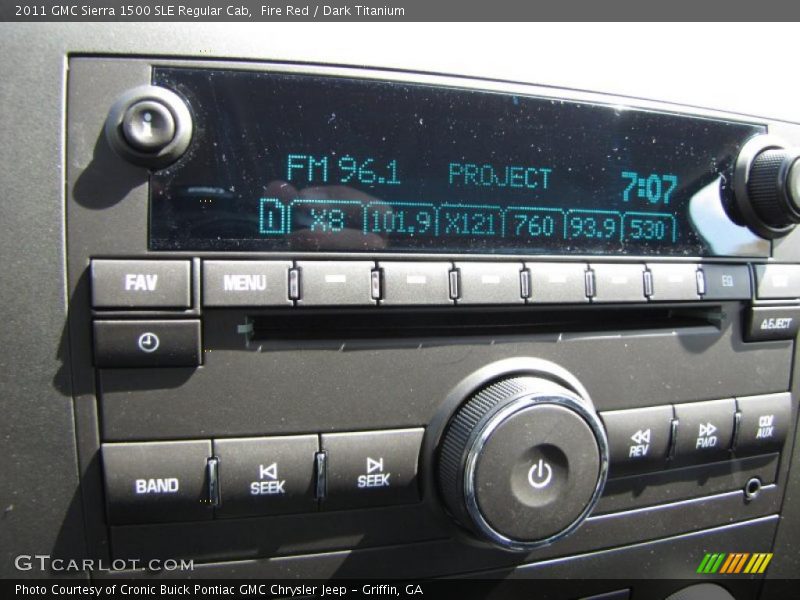 Fire Red / Dark Titanium 2011 GMC Sierra 1500 SLE Regular Cab