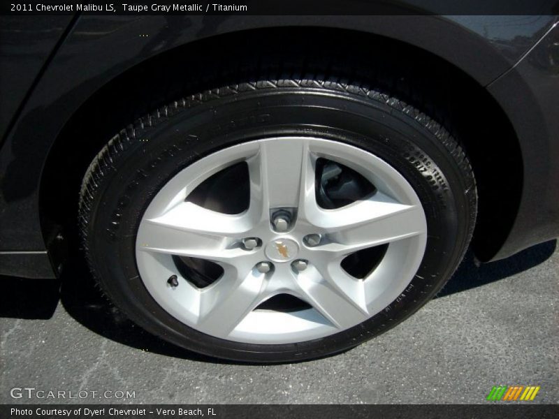 Taupe Gray Metallic / Titanium 2011 Chevrolet Malibu LS