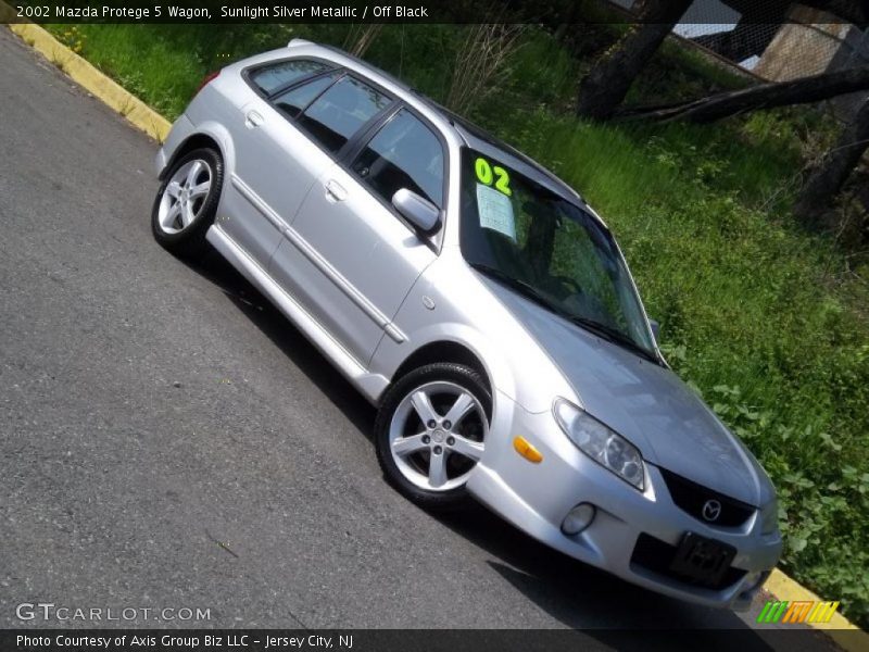 Sunlight Silver Metallic / Off Black 2002 Mazda Protege 5 Wagon