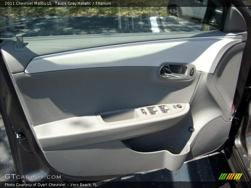 Taupe Gray Metallic / Titanium 2011 Chevrolet Malibu LS