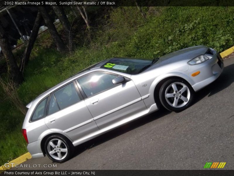 Sunlight Silver Metallic / Off Black 2002 Mazda Protege 5 Wagon