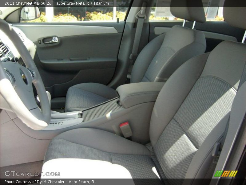 Taupe Gray Metallic / Titanium 2011 Chevrolet Malibu LS