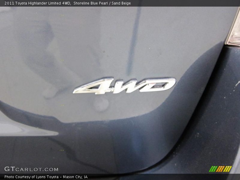 Shoreline Blue Pearl / Sand Beige 2011 Toyota Highlander Limited 4WD