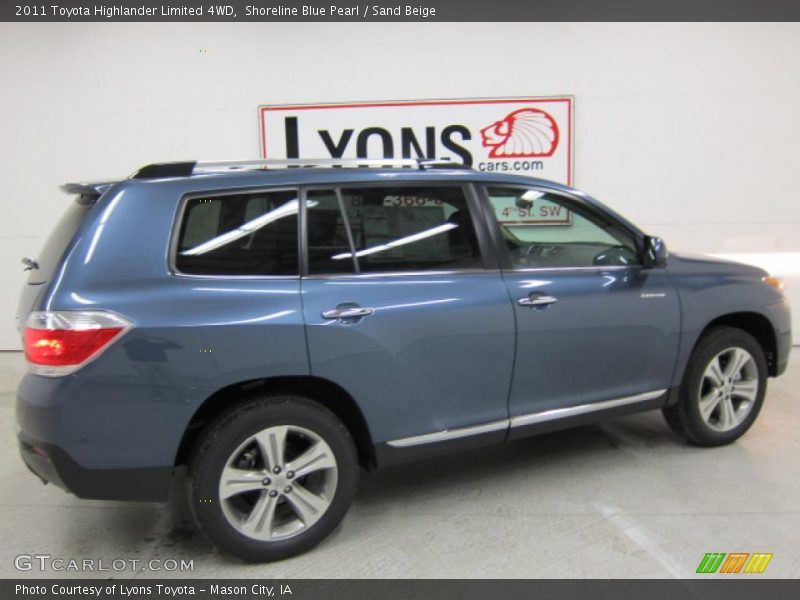 Shoreline Blue Pearl / Sand Beige 2011 Toyota Highlander Limited 4WD