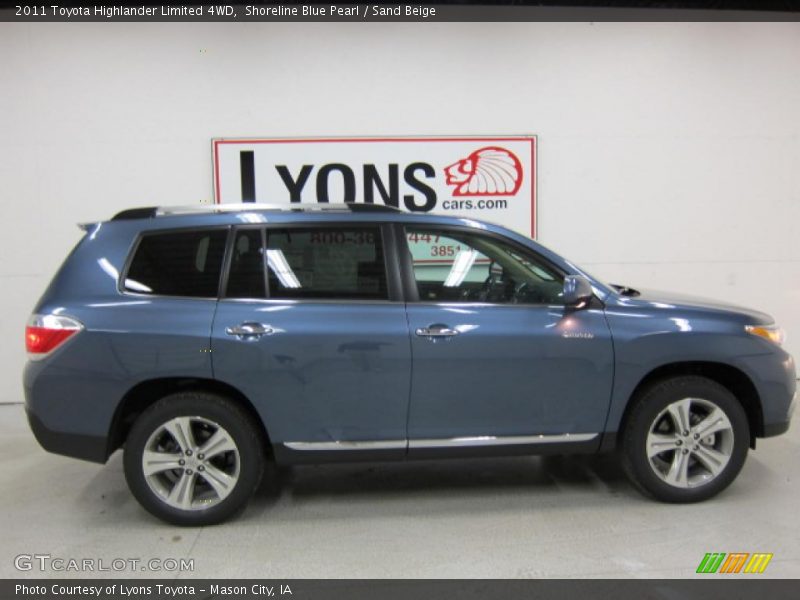 Shoreline Blue Pearl / Sand Beige 2011 Toyota Highlander Limited 4WD