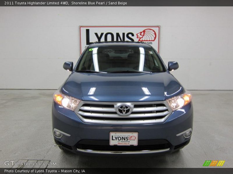 Shoreline Blue Pearl / Sand Beige 2011 Toyota Highlander Limited 4WD