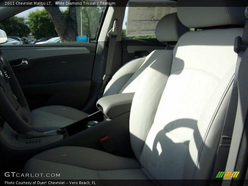 White Diamond Tricoat / Titanium 2011 Chevrolet Malibu LT