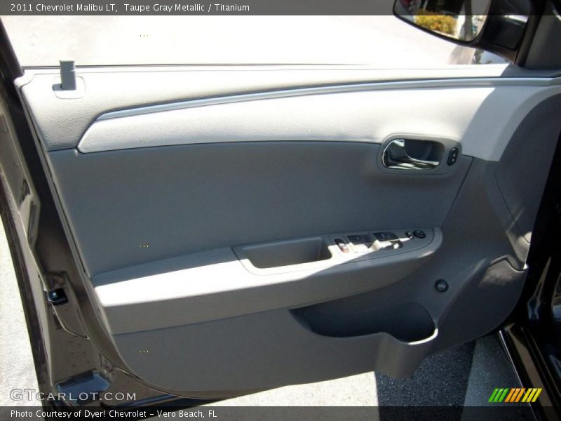 Taupe Gray Metallic / Titanium 2011 Chevrolet Malibu LT