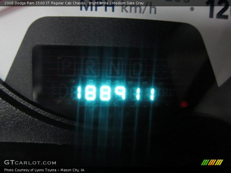 Bright White / Medium Slate Gray 2008 Dodge Ram 3500 ST Regular Cab Chassis