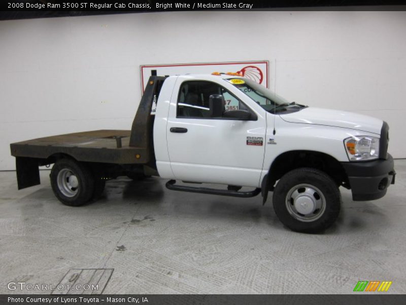 Bright White / Medium Slate Gray 2008 Dodge Ram 3500 ST Regular Cab Chassis
