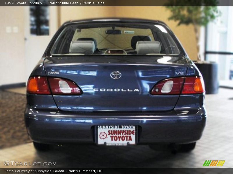 Twilight Blue Pearl / Pebble Beige 1999 Toyota Corolla VE