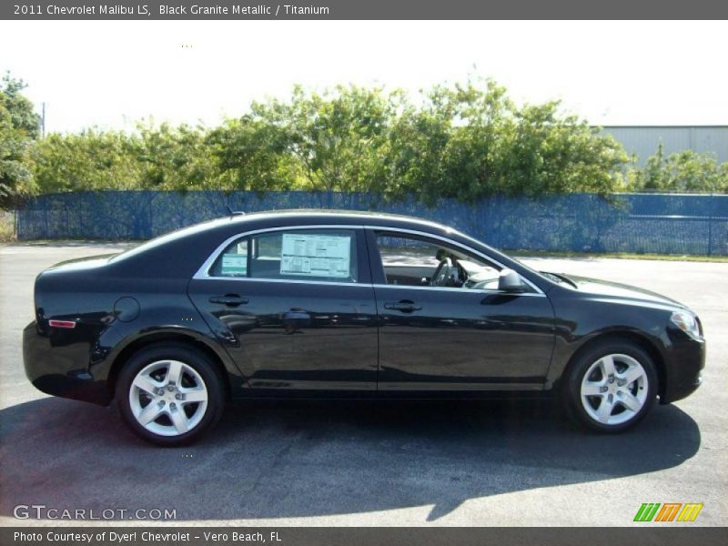 Black Granite Metallic / Titanium 2011 Chevrolet Malibu LS