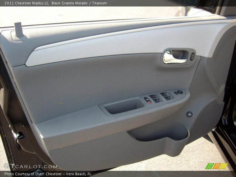 Black Granite Metallic / Titanium 2011 Chevrolet Malibu LS