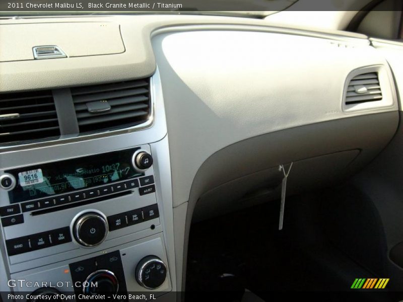 Black Granite Metallic / Titanium 2011 Chevrolet Malibu LS
