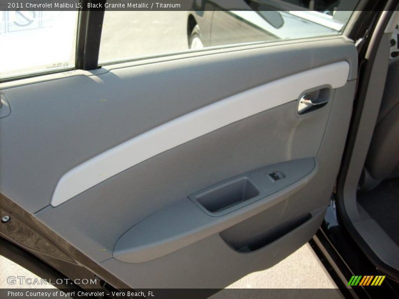 Black Granite Metallic / Titanium 2011 Chevrolet Malibu LS