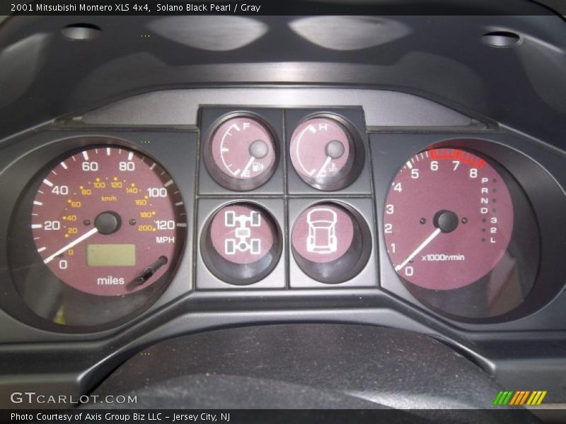 Solano Black Pearl / Gray 2001 Mitsubishi Montero XLS 4x4