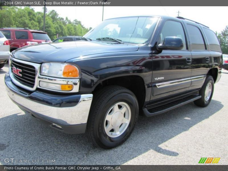 Deep Blue Metallic / Pewter/Dark Pewter 2004 GMC Yukon SLE