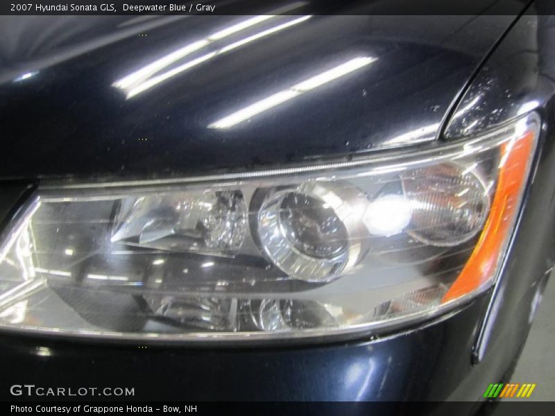 Deepwater Blue / Gray 2007 Hyundai Sonata GLS