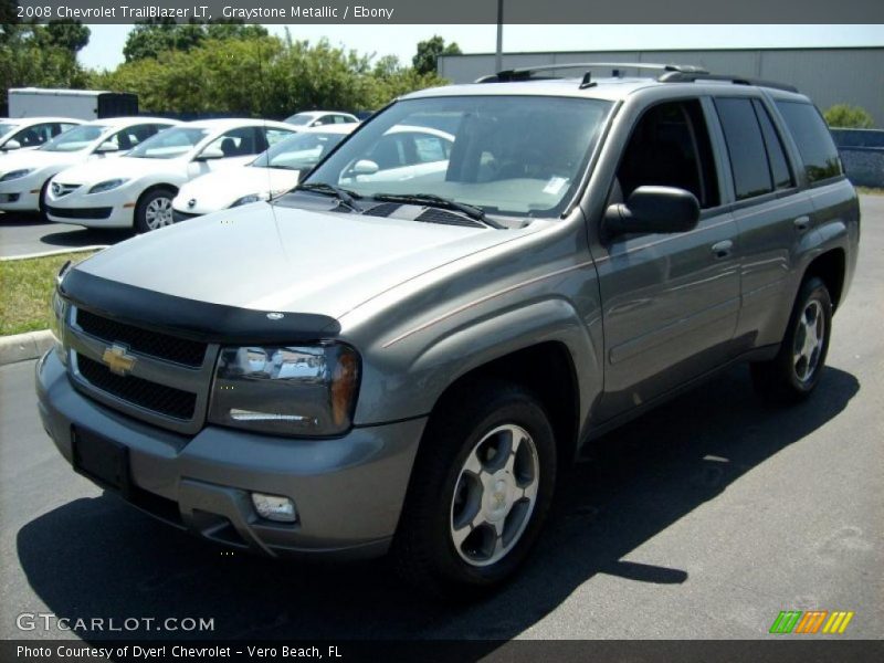 Graystone Metallic / Ebony 2008 Chevrolet TrailBlazer LT
