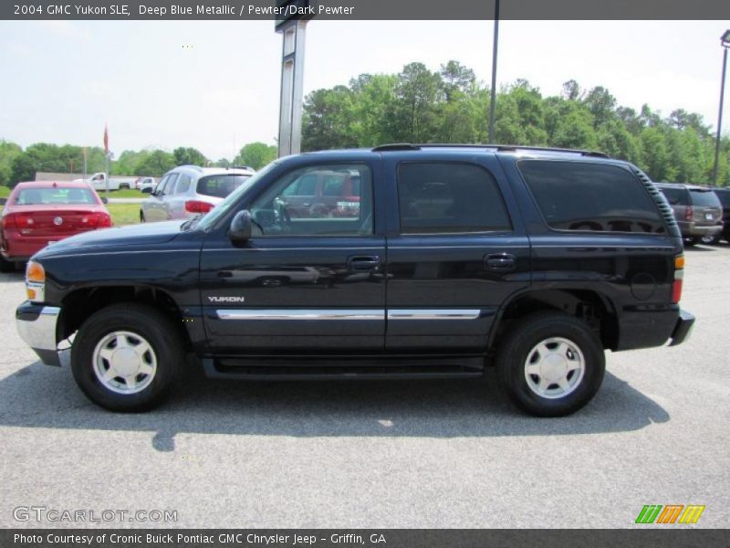 Deep Blue Metallic / Pewter/Dark Pewter 2004 GMC Yukon SLE