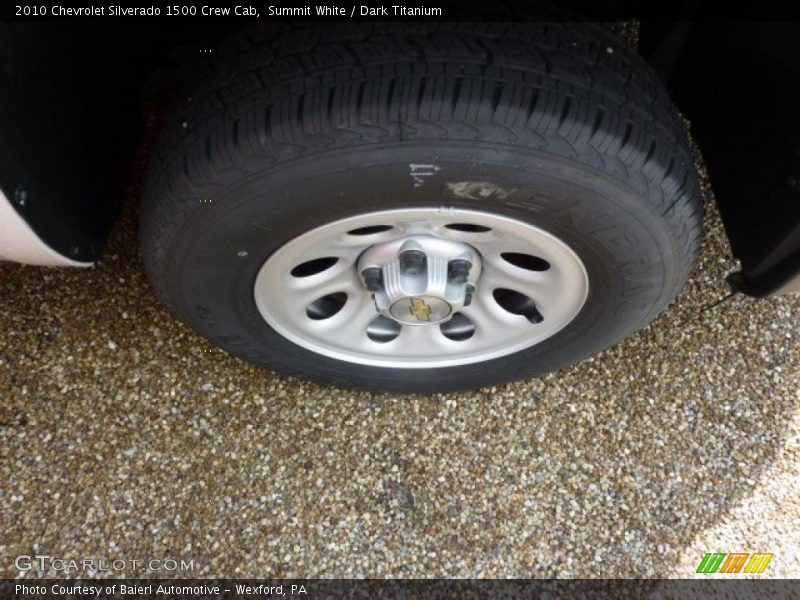 Summit White / Dark Titanium 2010 Chevrolet Silverado 1500 Crew Cab