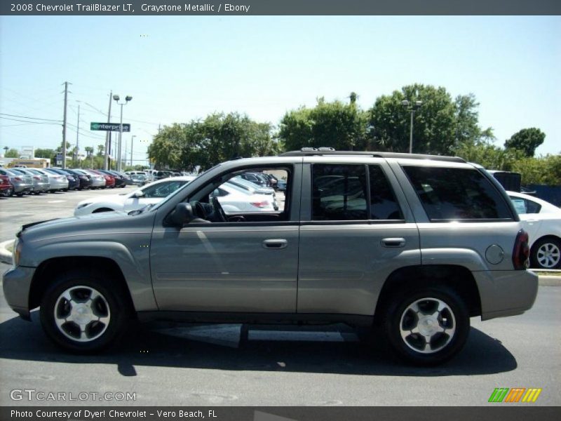 Graystone Metallic / Ebony 2008 Chevrolet TrailBlazer LT