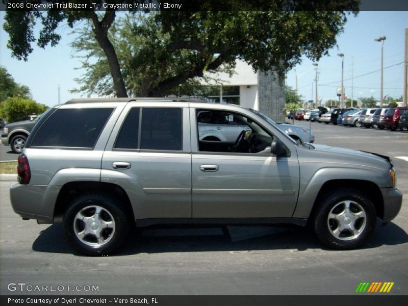 Graystone Metallic / Ebony 2008 Chevrolet TrailBlazer LT