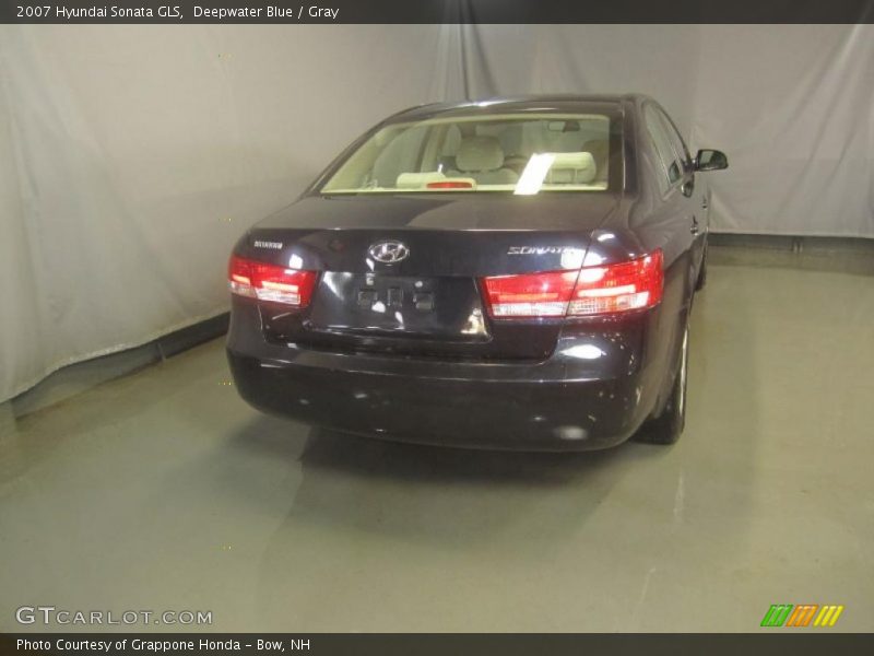 Deepwater Blue / Gray 2007 Hyundai Sonata GLS