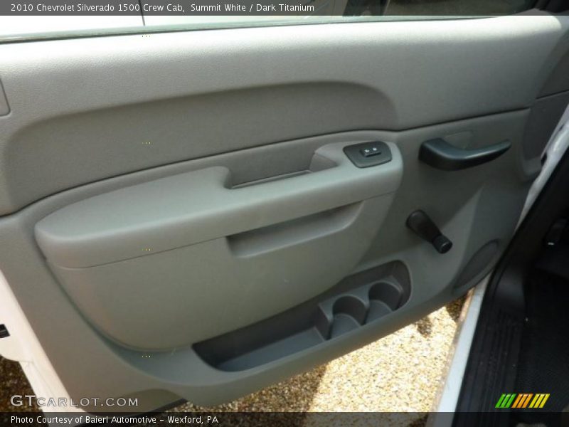 Summit White / Dark Titanium 2010 Chevrolet Silverado 1500 Crew Cab