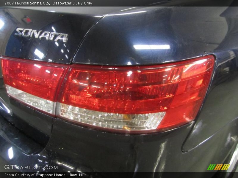 Deepwater Blue / Gray 2007 Hyundai Sonata GLS