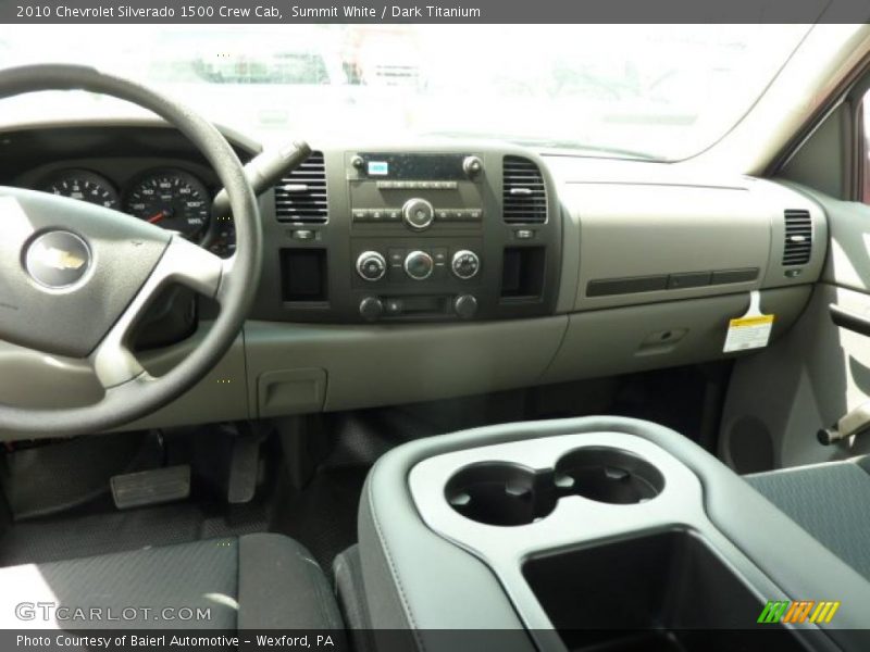 Summit White / Dark Titanium 2010 Chevrolet Silverado 1500 Crew Cab