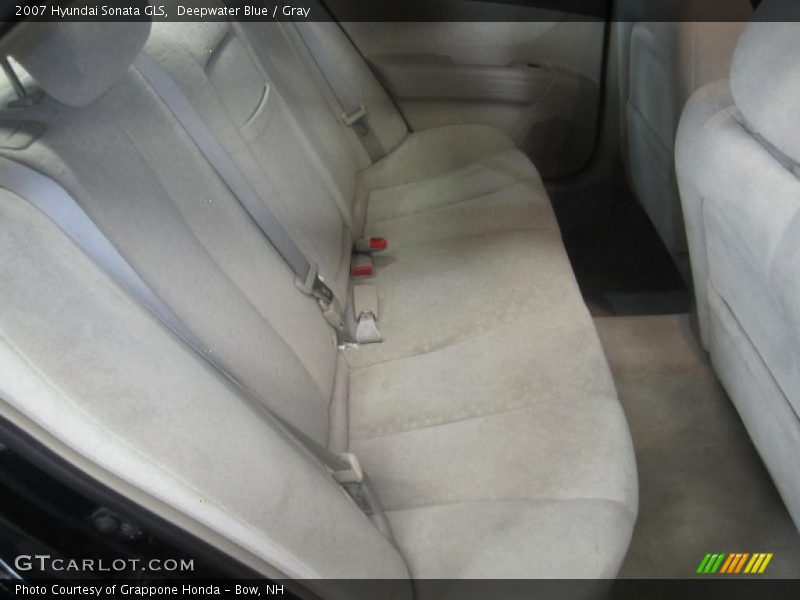 Deepwater Blue / Gray 2007 Hyundai Sonata GLS