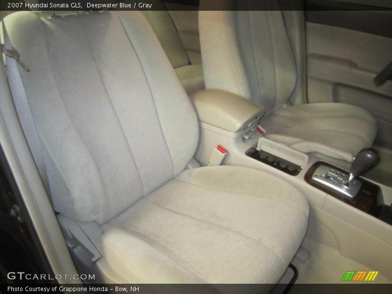 Deepwater Blue / Gray 2007 Hyundai Sonata GLS